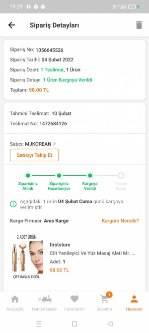 Aras Kargo Ürünüm Adresi Teslim Edilmedi