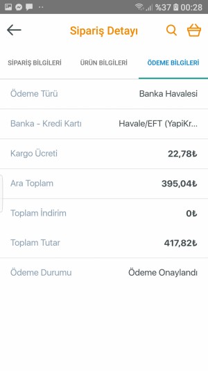 İstanbul Bilişim Ürünüm Gelmedi