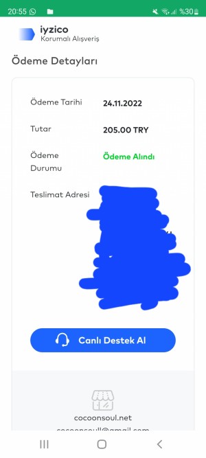 Cocoon Soul Ürünüm Gelmiyor