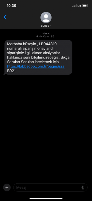 Ürünüm Gönderilmedi