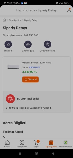 Hepsiburada Windsor 12000 Btu Klima