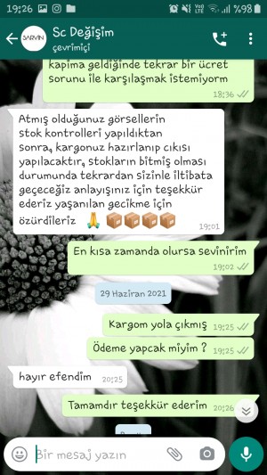 Scsarvin Xl İstedim S Yollamışlar