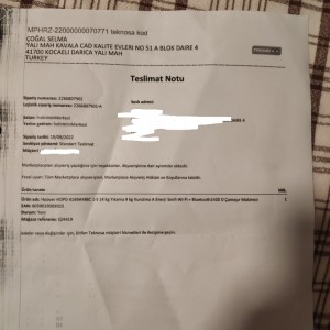 Teknosa Yanlış Gönderilen Çamaşır Makinesini İade Almıyor