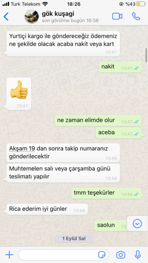 Gokkusagii_kundura Yanlış Sipariş