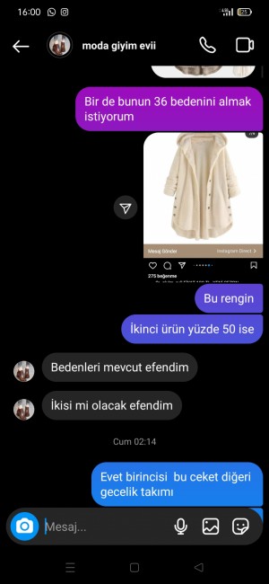 Sevimli_butik_dunyasi Yanlış Ürün Gönderildi